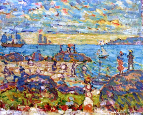  Maurice Prendergast The Point, Gloucester - Hand Painted Oil Painting