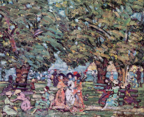  Maurice Prendergast Under the Trees - Hand Painted Oil Painting