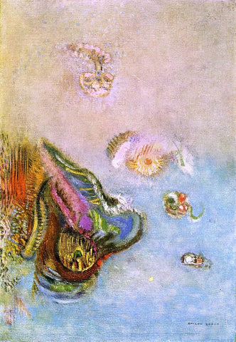  Odilon Redon Animals of the Sea - Hand Painted Oil Painting