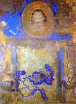  Odilon Redon Evocation (also known as Head of Christ or Inspiration from a Mosaic in Revenna) - Hand Painted Oil Painting