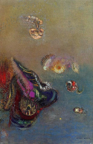  Odilon Redon Mysteries of the Sea - Hand Painted Oil Painting
