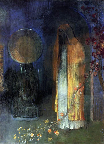  Odilon Redon The Yellow Cape - Hand Painted Oil Painting