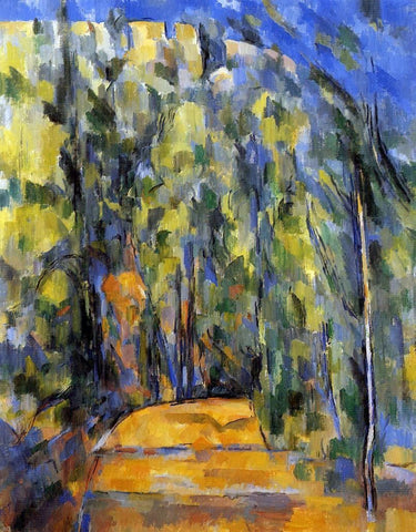  Paul Cezanne Bend in the Forest Road - Hand Painted Oil Painting