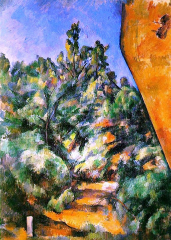  Paul Cezanne Bibemus - the Red Rock - Hand Painted Oil Painting
