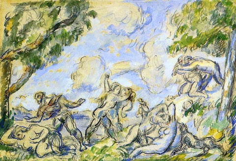  Paul Cezanne The Battle of Love - Hand Painted Oil Painting