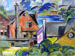  Preston Dickinson Village by the Sea - Hand Painted Oil Painting