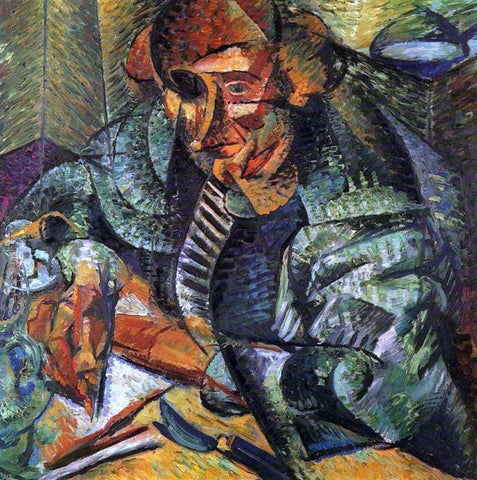  Umberto Boccioni L'antigrazioso - Hand Painted Oil Painting