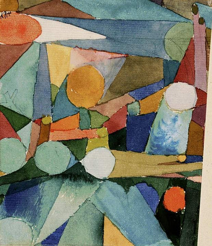  Paul Klee Colour Shapes - Hand Painted Oil Painting