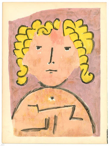  Paul Klee Head of a Child - Hand Painted Oil Painting
