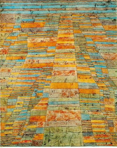  Paul Klee Highway and Byways - Hand Painted Oil Painting
