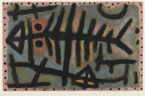  Paul Klee Mess of Fish - Hand Painted Oil Painting