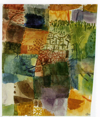  Paul Klee Remembrance of a Garden - Hand Painted Oil Painting
