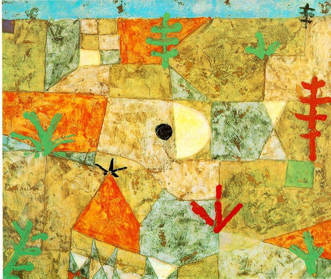  Paul Klee Southern Gardens - Hand Painted Oil Painting