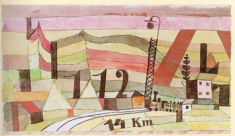 Paul Klee Station L 112 - Hand Painted Oil Painting