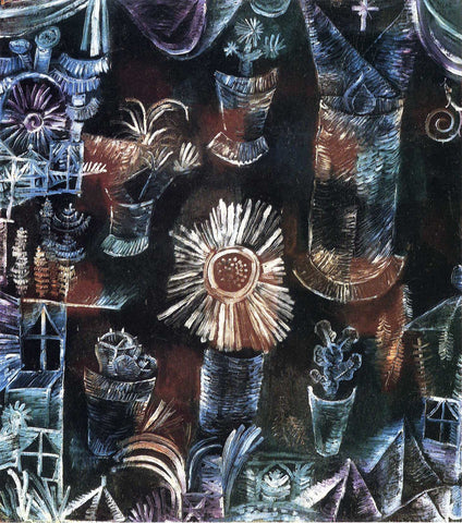  Paul Klee Still Life with Thistle Bloom - Hand Painted Oil Painting