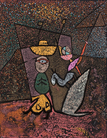  Paul Klee The Travelling Circus - Hand Painted Oil Painting