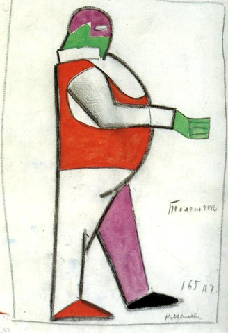  Kazimir Malevich Fat Man - Hand Painted Oil Painting