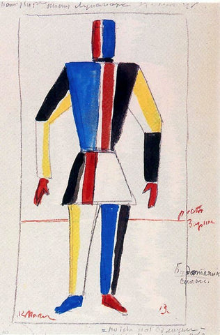  Kazimir Malevich The Athlete of the Future - Hand Painted Oil Painting