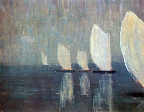  Mikalojus Ciurlionis Sailing Boats - Hand Painted Oil Painting