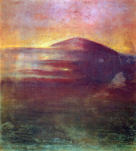  Mikalojus Ciurlionis Sunset - Hand Painted Oil Painting