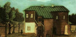  Pavel Filonov A Small House in Moscow - Hand Painted Oil Painting