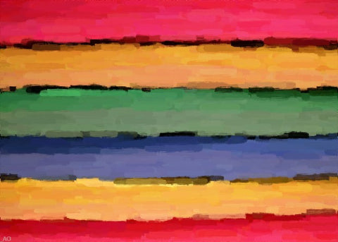  Our Original Collection Rainbow Wall - Hand Painted Oil Painting