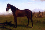  Albert Bierstadt Portrait of a Horse - Hand Painted Oil Painting