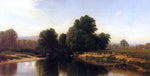  Alfred Thompson Bricher Cattle by the River - Hand Painted Oil Painting