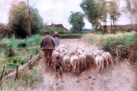  Anton Mauve Bringing Home The Flock - Hand Painted Oil Painting