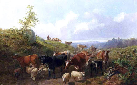  Arthur Fitzwilliam Tait Down the Road in Franklin County New York - Hand Painted Oil Painting
