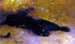  Cuthbert Edmund Swan The Black Panther - Hand Painted Oil Painting