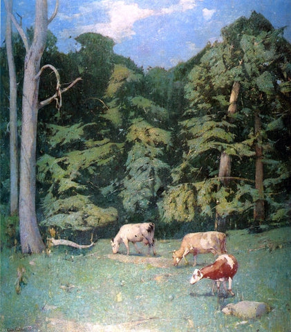  Emil Carlsen Wood Pasture - Hand Painted Oil Painting