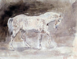  Eugene Delacroix The Horse - Hand Painted Oil Painting
