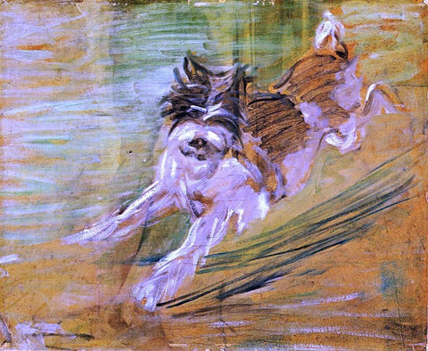 Franz Marc Jumping Dog "Schlick" - Hand Painted Oil Painting