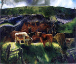  George Wesley Bellows Cattle and Pig Pen - Hand Painted Oil Painting