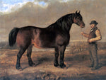  Gourlay Steell A Prize Clydesdale Mare - Hand Painted Oil Painting