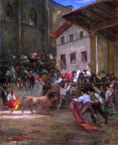  Gustave Henri Colin El Picador con el Toro - Hand Painted Oil Painting