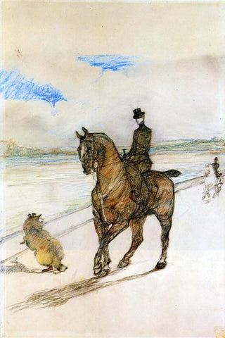  Henri De Toulouse-Lautrec Horsewoman - Hand Painted Oil Painting