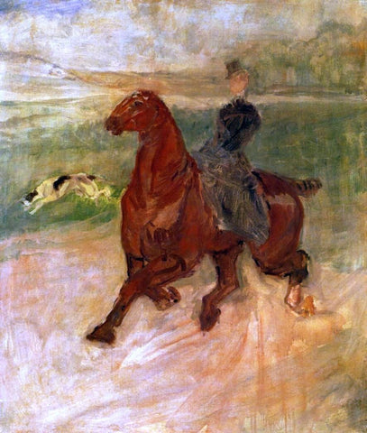  Henri De Toulouse-Lautrec Horsewoman and Dog - Hand Painted Oil Painting