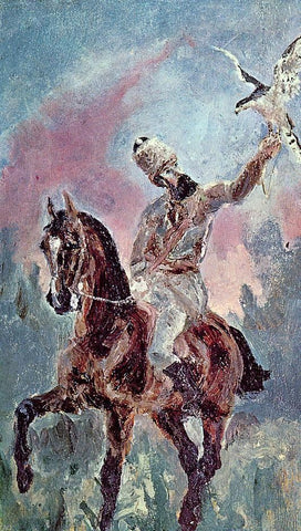  Henri De Toulouse-Lautrec The Falconer, Comte Alphonse de Toulouse-Lautrec - Hand Painted Oil Painting