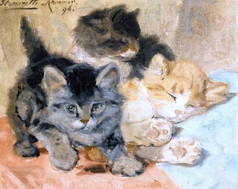  Henriette Ronner-Knip Three Kittens - Hand Painted Oil Painting