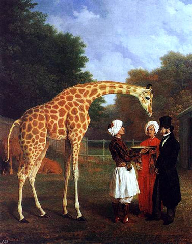  Jacques-Laurent Agasse The Nubian Giraffe - Hand Painted Oil Painting