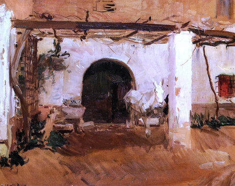  Joaquin Sorolla Y Bastida Casa de Huerta, Valencia (study) - Hand Painted Oil Painting
