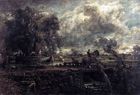  John Constable Sketch for The Leaping Horse - Hand Painted Oil Painting