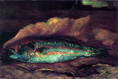  John La Farge Study of the Parrot Fish - Hand Painted Oil Painting