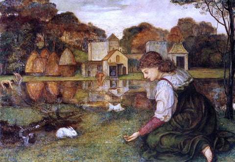  John Spencer Stanhope The White Rabbit - Hand Painted Oil Painting