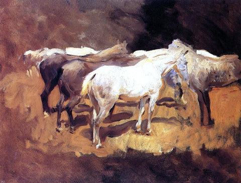  John Singer Sargent Horses at Palma - Hand Painted Oil Painting