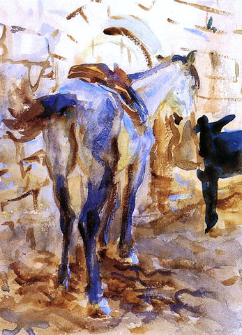  John Singer Sargent Saddle Horse, Palestine - Hand Painted Oil Painting