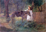  Julian Alden Weir After the Ride - Hand Painted Oil Painting