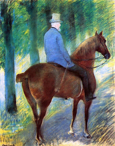 Mary Cassatt Mr. Robert S. Cassatt on Horseback - Hand Painted Oil Painting